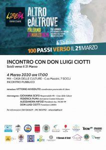 Don Luigi Ciotti il 4 marzo a Scicli. Per un incontro pubblico